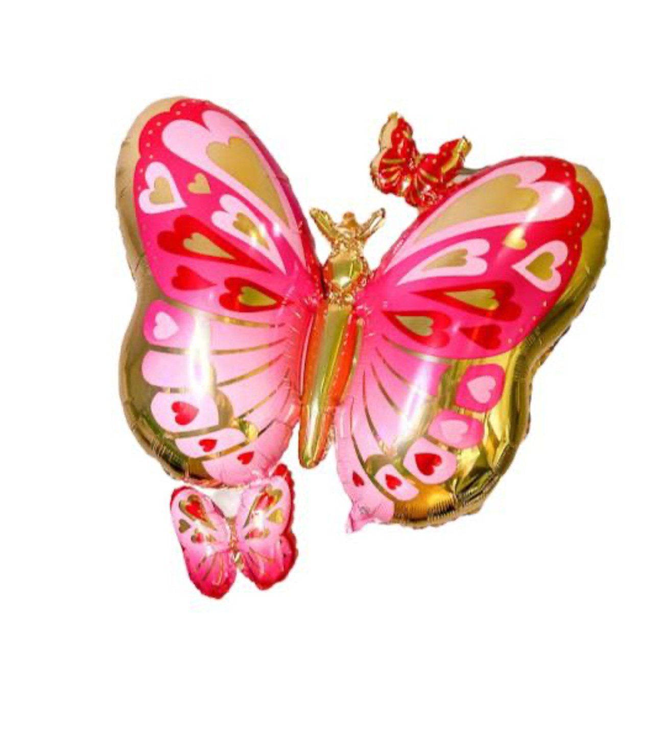 Pembe Kırmızı Kelebek Folyo Balon 73-71 cm 7692
