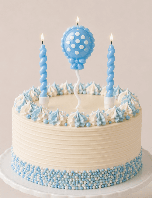 Makaron Mavi Mum Balon 3 Lü