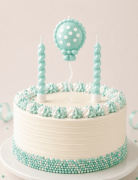 Makaron Yeşil Mum Balon 3 Lü