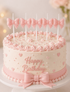 Fiyonk Mum Pembe 6 Cm 5 Li