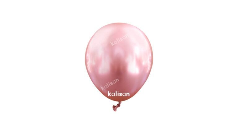 5″ Mini Mirror (Krom) Balonlar Pembe 100 Adet