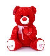 Peluş Yumoş Ayı Kırmızı 47 Cm 1030