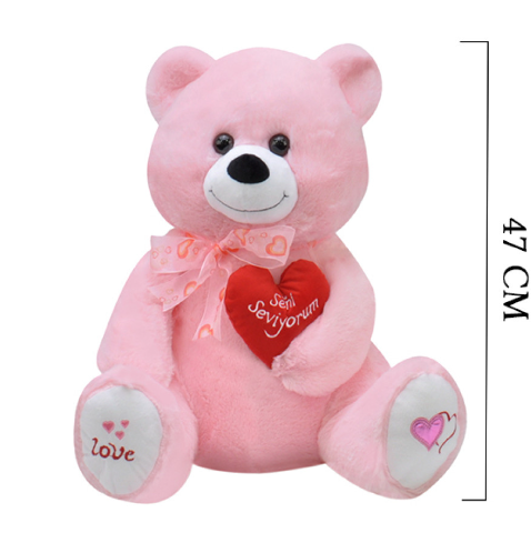 Peluş Yumoş Ayı Pembe 47 Cm 1030
