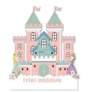 Şatolu Prenses Dekoratif Pano Masa Üstü Set 3'lü Set