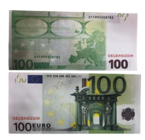 Kağıt Para Oyuncak 50 li 100 Euro