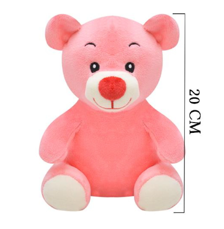 Peluş Ayıcık 20 Cm Pembe 1062