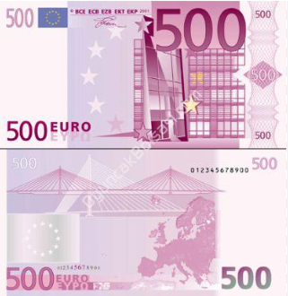 Kağıt Para Oyuncak 50 li 500 Euro