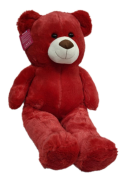 Peluş Puffy Salaş Ayı 70 Cm Kırmızı 1190