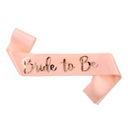 Bride To Be Pembe Rose Gold Kuşak