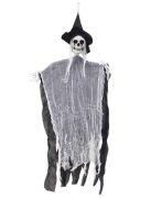 Halloween İskelet Korkuluk Şapkalı Saçlı 100 Cm
