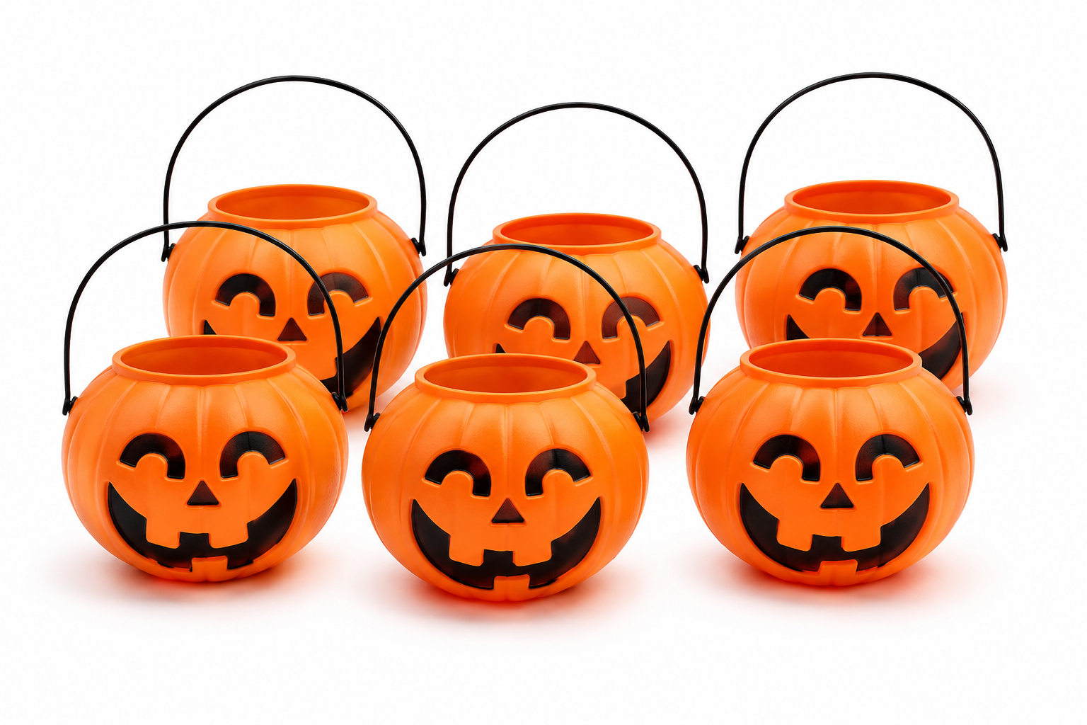 Halloween Bal Kabağı Mumluk 6 Cm 6lı Turuncu