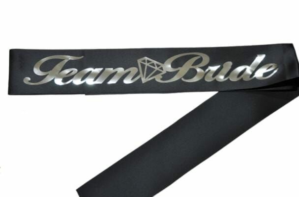 Team Bride Siyah Gümüş Kuşak