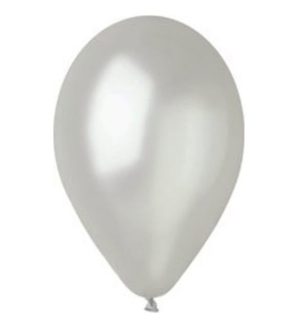 METALİK BEYAZ 11 '' GEMAR 100'lü Paket #028