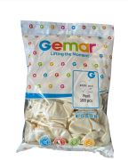 METALİK BEYAZ 11 '' GEMAR 100'lü Paket #028