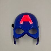 Plastik Maske Kaptan Amerika Işıklı Maske