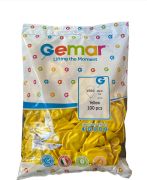 METALİK SARI 11 '' GEMAR 100'lü Paket #030