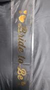 Bride To Be Kalpli Siyah Gold Baskılı Kuşak