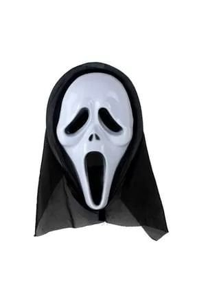 Halloween Maske Çığlık Model Beyaz