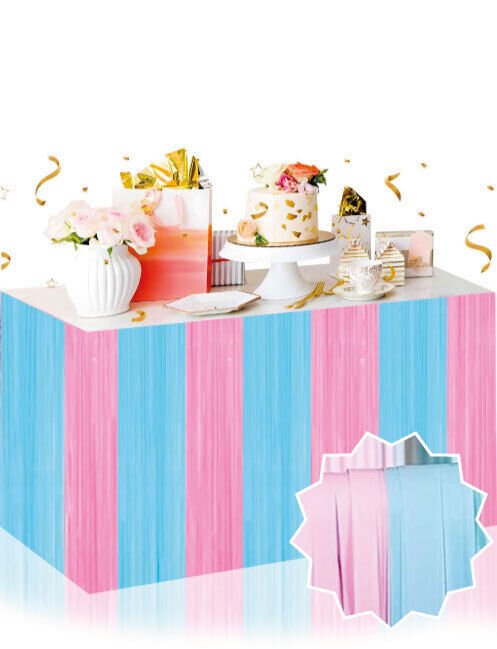 Cinsiyet Partisi Masa Eteği Pembe Mavi