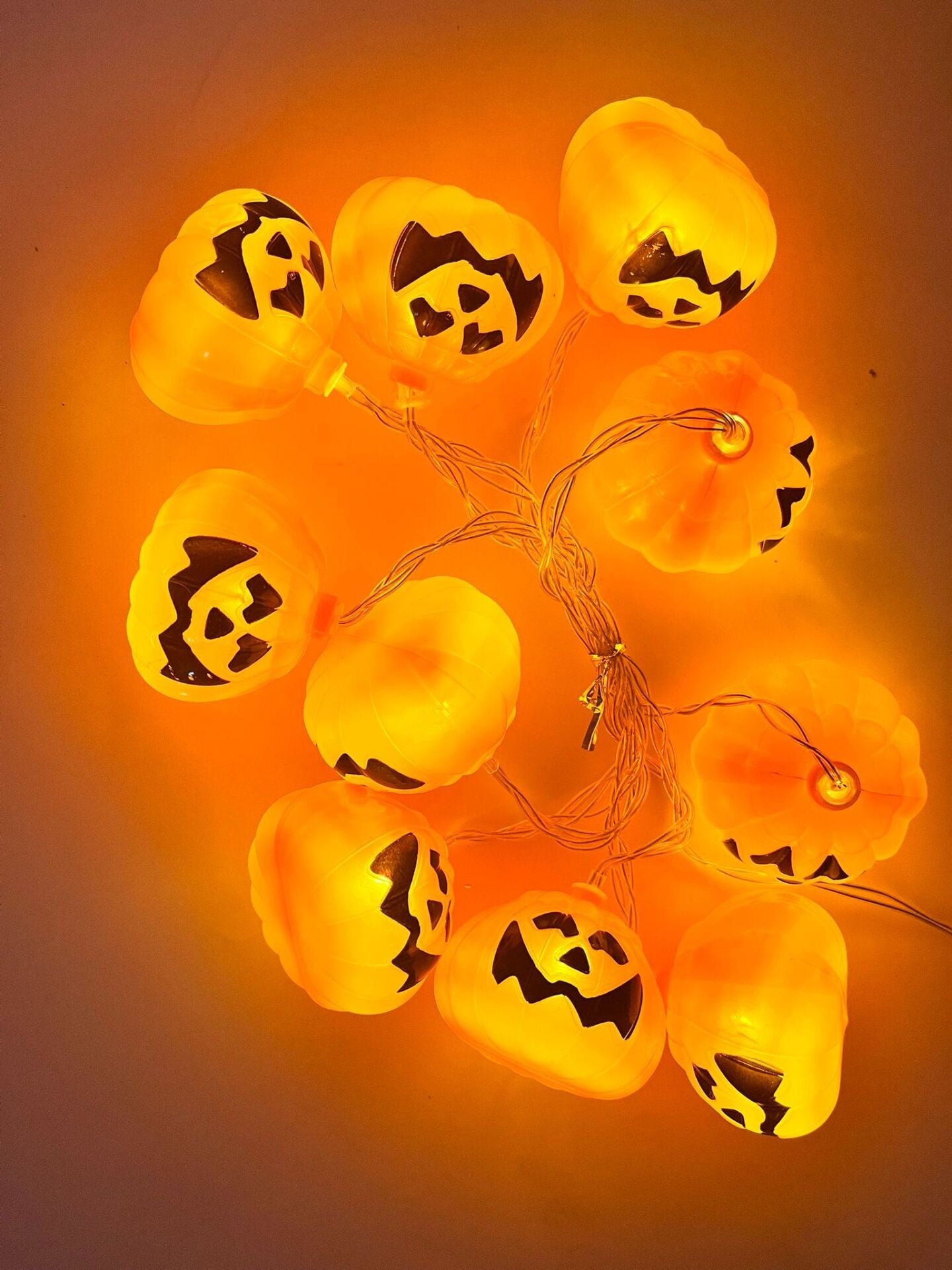 HALLOWEEN LED BAL KABAĞI 6 CM 10 LU PİLLİ