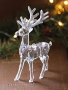 Yılbaşı Ağaç Süsü Geyik Şeffaf Plastik 15 Cm 4700