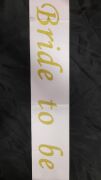 Bride To Be 10 cm  Rose Gold  Baskılı Kuşak