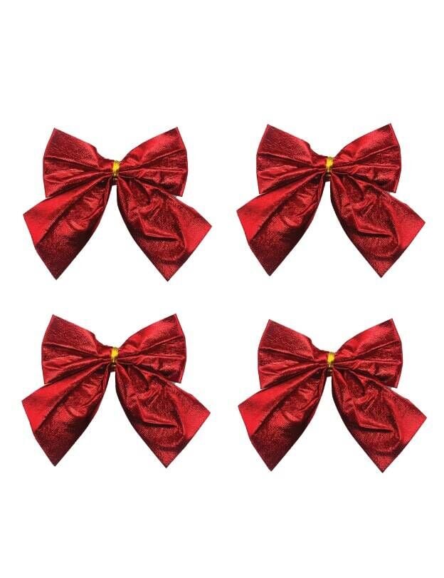 Yılbaşı Saten Parlak 10 Cm 4'lü 3754