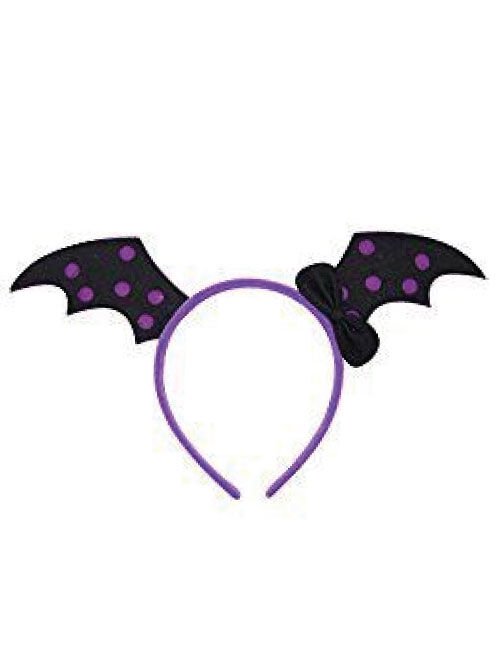 HALLOWEEN TAÇ YARASA KEÇE MODEL MOR