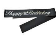 Happy Birthday Siyah Gümüş Kuşak