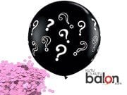 Cinsiyet Belirleme Soru İşaretli Pembe 45 cm