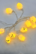 Halloween Işık Led Kuru Kafa Figür Plastik Model 10 Işık