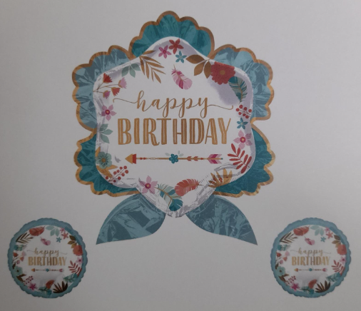 HAPPY BİRTHDAY SET FOLYO BALON 32 INCH - 18 INCH