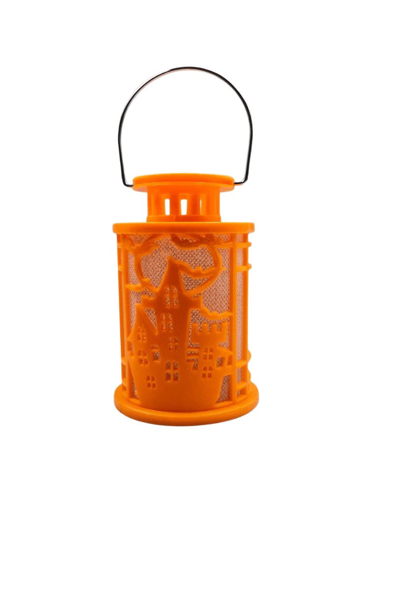 HALLOWEEN IŞIKLI FENER SİLİNDİR MODEL 10 CM TURUNCU