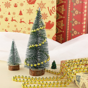 Yılbaşı Boncuk Zincir 10 mt Gold