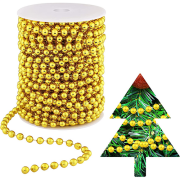 Yılbaşı Boncuk Zincir 10 mt Gold