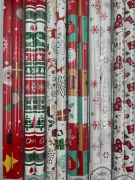 Yılbaşı Hediye Paket Kağıdı Desenli Karışık 2'li