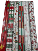 Yılbaşı Hediye Paket Kağıdı Desenli Karışık 2'li