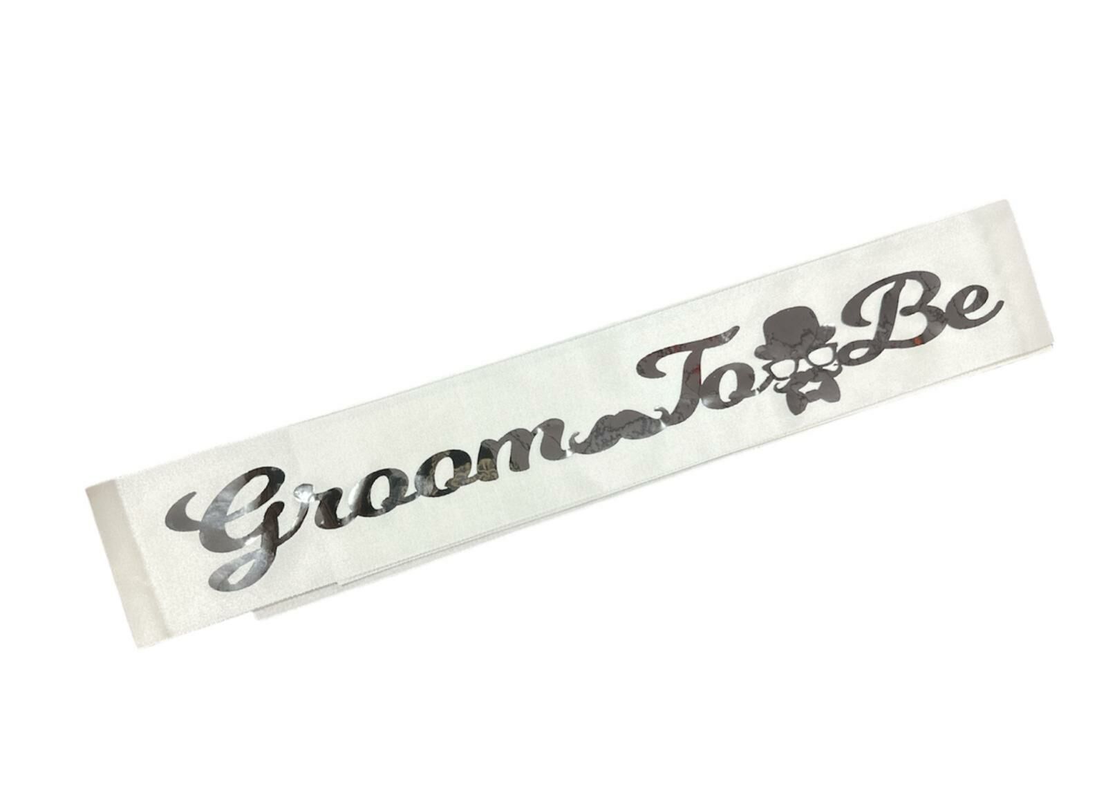 Groom To Be Beyaz Gümüş Kuşak