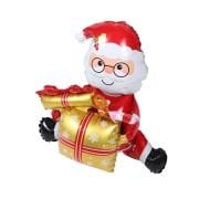 Oturan Gold Hediye Kutulu Noel Baba 102*63 Cm 9832