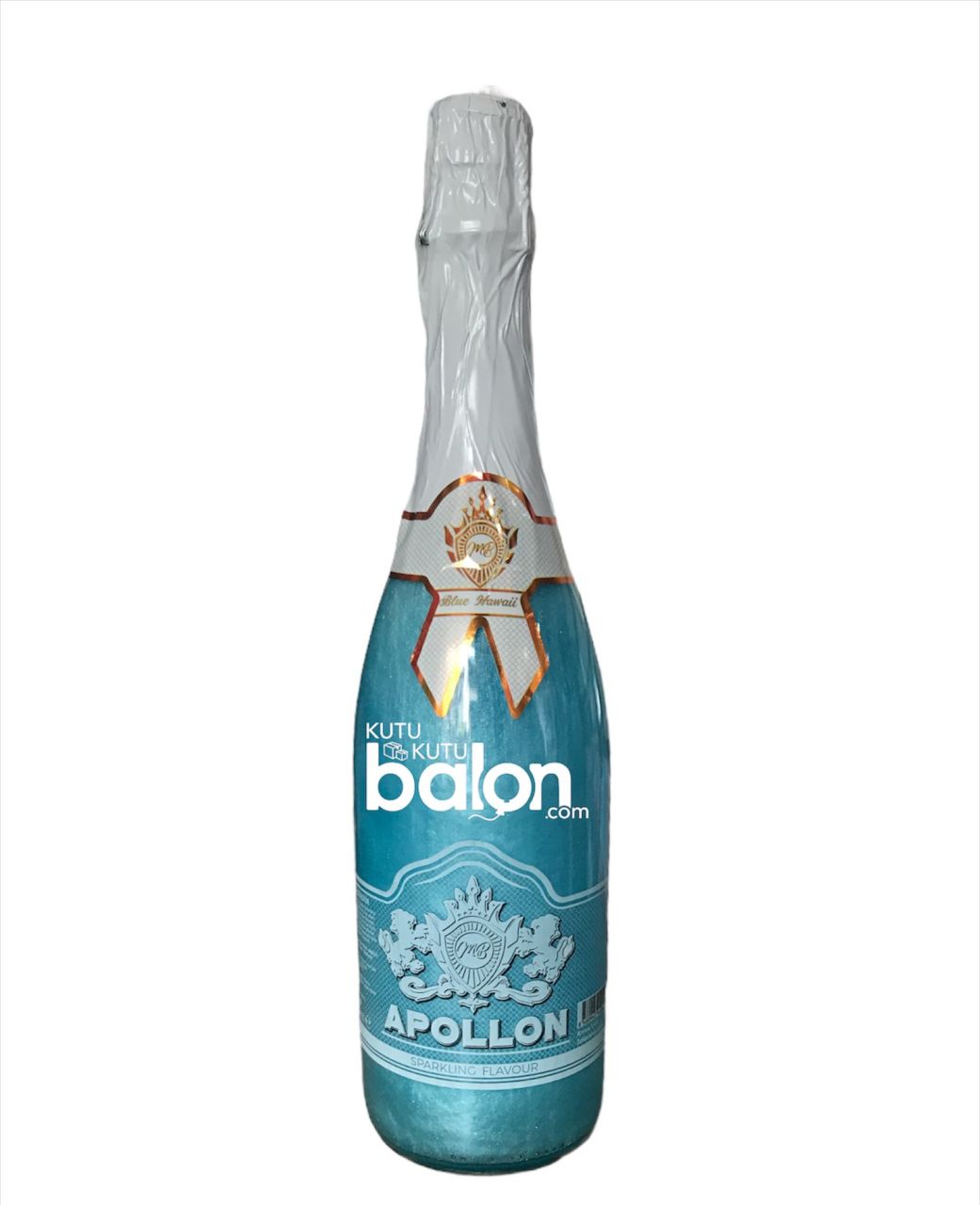Alkolsüz Simli Şampanya Blue Hawaii Aromalı Gazlı içecek