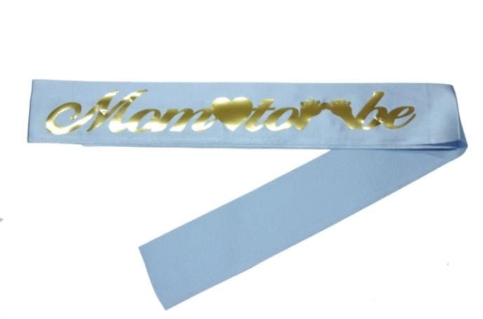 Mom To Be Mavi  Gold Kuşak
