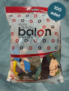 Kutu Kutu Balon 12 ınch Süper Mix 100'lü Karışık Balon