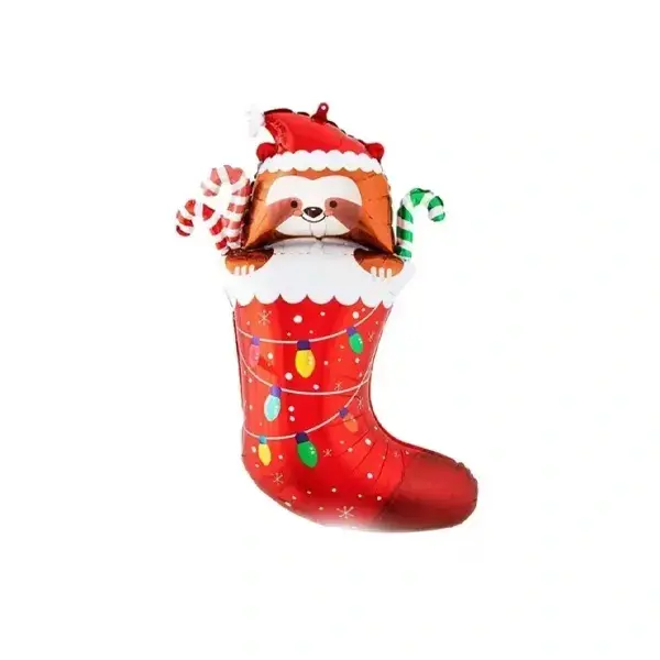 Noel Çorabı Tilki 75 Cm Folyo Balon