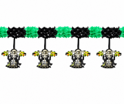 Halloween Garland Uzar Süs İskelet Figürlü 3mt