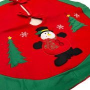 Yılbaşı Ağaç Örtüsü Peluş Kardan Adam Figürlü 90 Cm Lüks