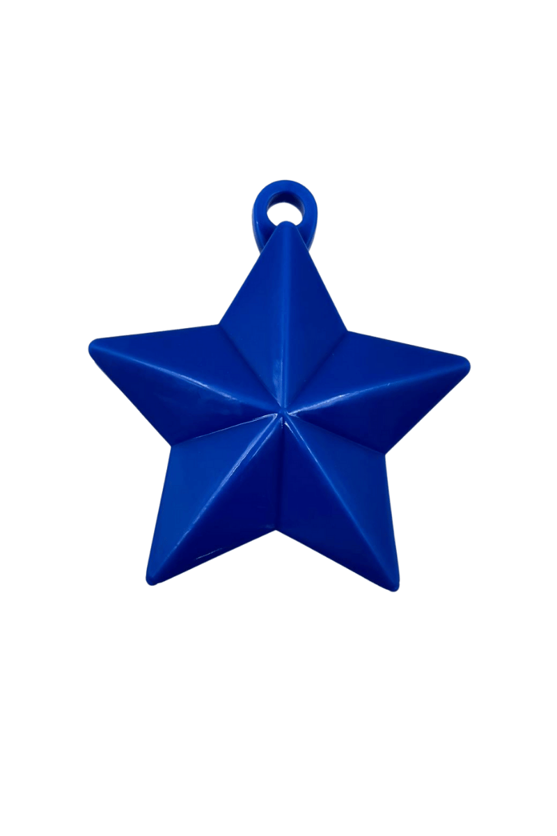 Balon Ağırlığı Yıldız Model 3 Boyutlu Tekli Mavi