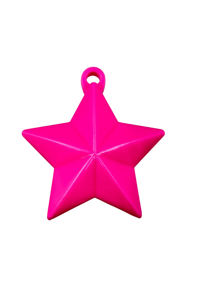 Balon Ağırlığı Yıldız Model 3 Boyutlu Tekli Pembe