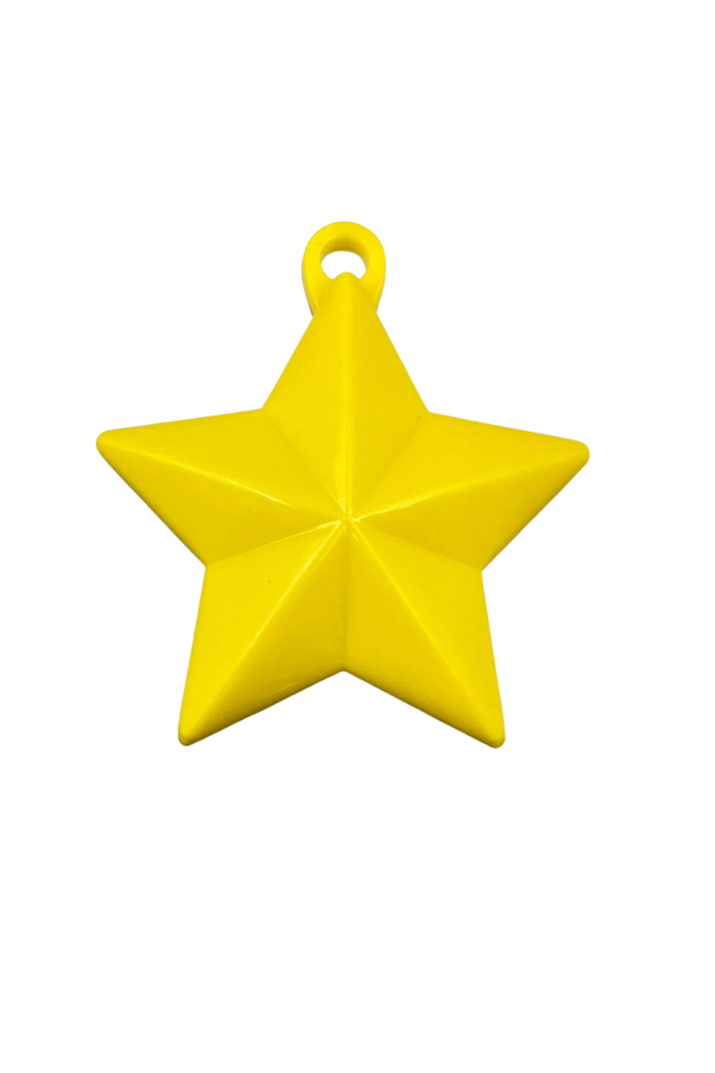 Balon Ağırlığı Yıldız Model 3 Boyutlu Tekli Sarı