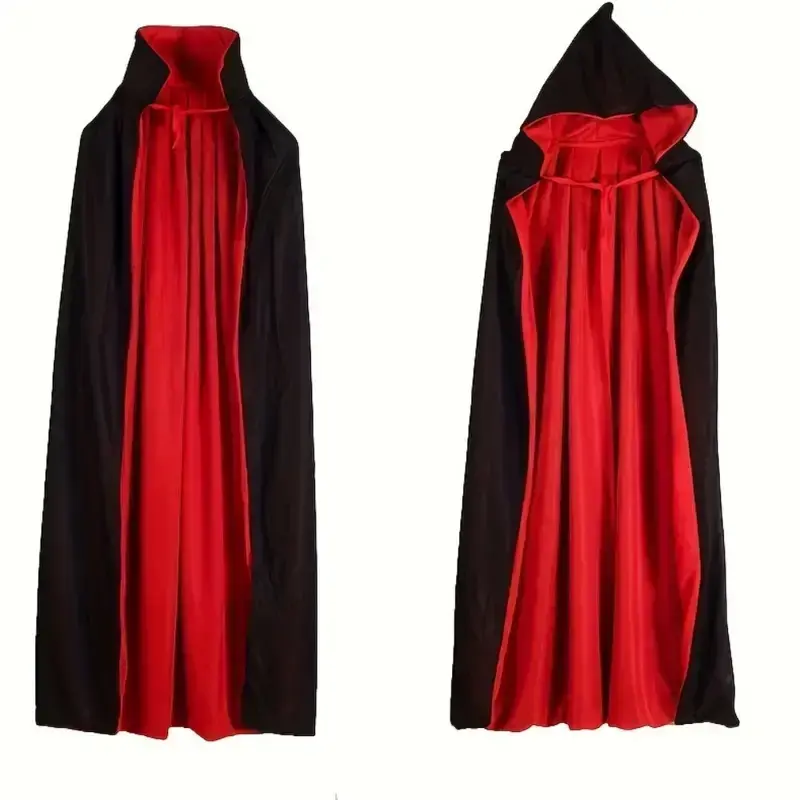 HALLOWEEN PELERİN ÇİFT TARAFLI 90 CM KAPÜŞONLU
