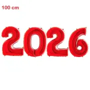 2026 Kırmızı Folyo Set Balon 40''